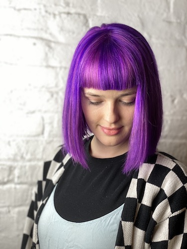 Pink and Purple double process hair pulp riot